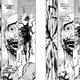 Left: Preview page released in 2022 by Titan. Right: The same page in the digital and physical release of Kamen Rider Kuuga vol. 1.
